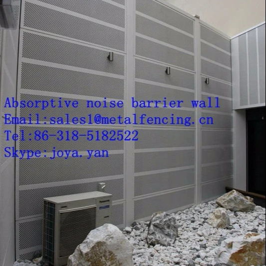 
Absorptive noise barrier wall 