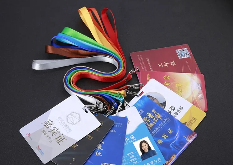 CR80 ID Name Badge Printing Card PVC ID Access Control Card Employee Visitor Badge Card With Customized Printing