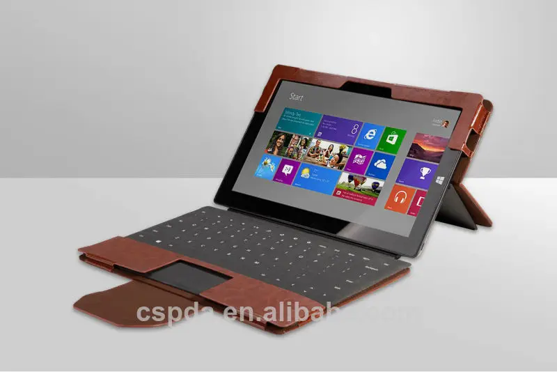 новый для microsoft поверхности про 3 клавиатура pu кожаный чехол для поверхностного про фолио крышка