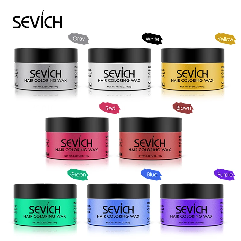 Temporary Hair Colour Pomade 8 colors elastic styling hair wax for man and woman