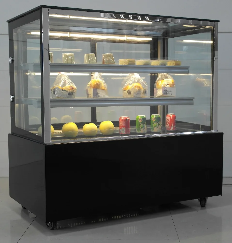 commercial bakery display cabinet refrigerated cake display showcase for coffee shop