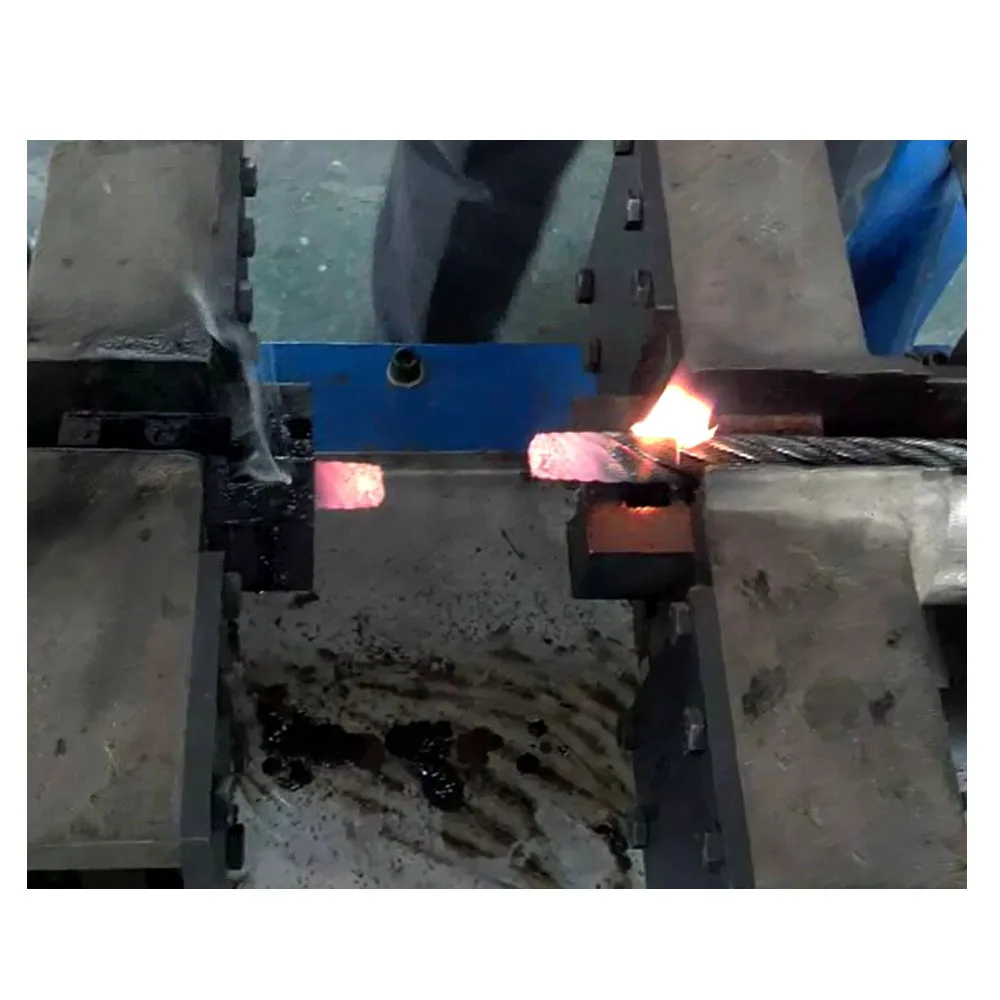 
RD-1010 3mm to 16mm Steel Wire rope cutting and annealing Machine 