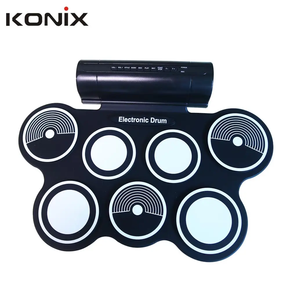 Hot selling hand roll drum set with midi  out function  for early childhood education