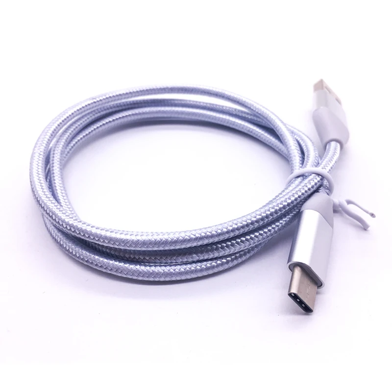
Nylon braided pass 2A 1M/2M/3M data charging electric wire type c usb cable for Amazon standard 