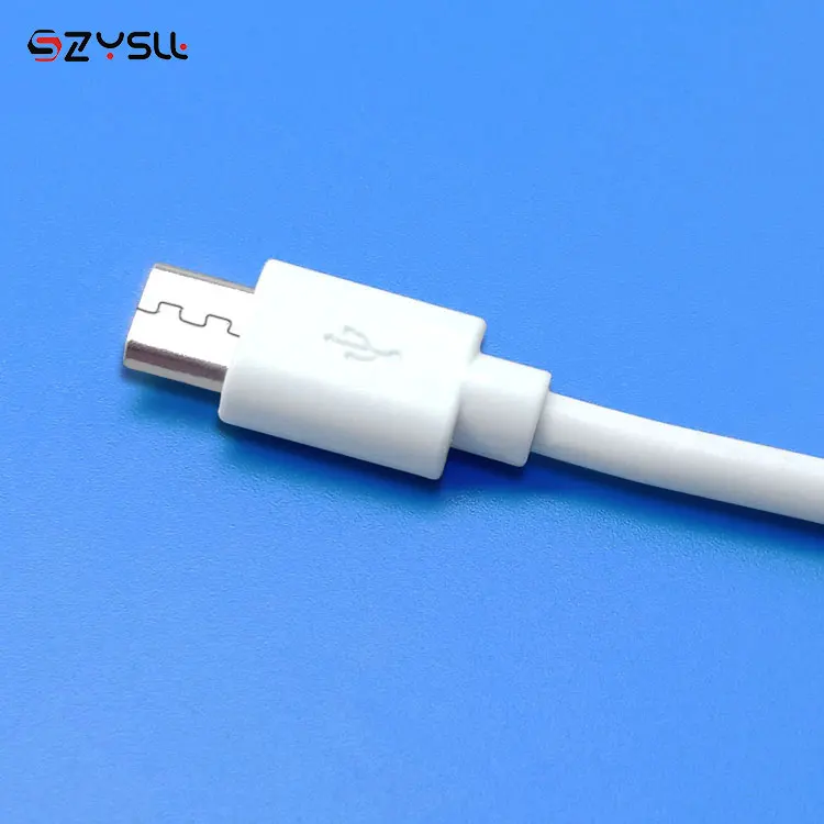 
2019 New Wholesale Cheap White USB Cable Android Fast Charging USB 2.0 Micro B Cable 