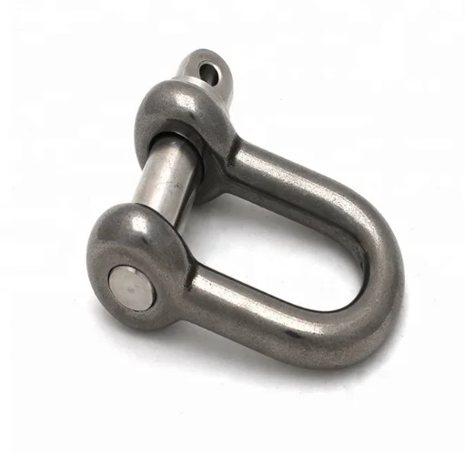 Small stainless steel rated European type D shackle and Bow shackle hoist equipment shackle bracelet