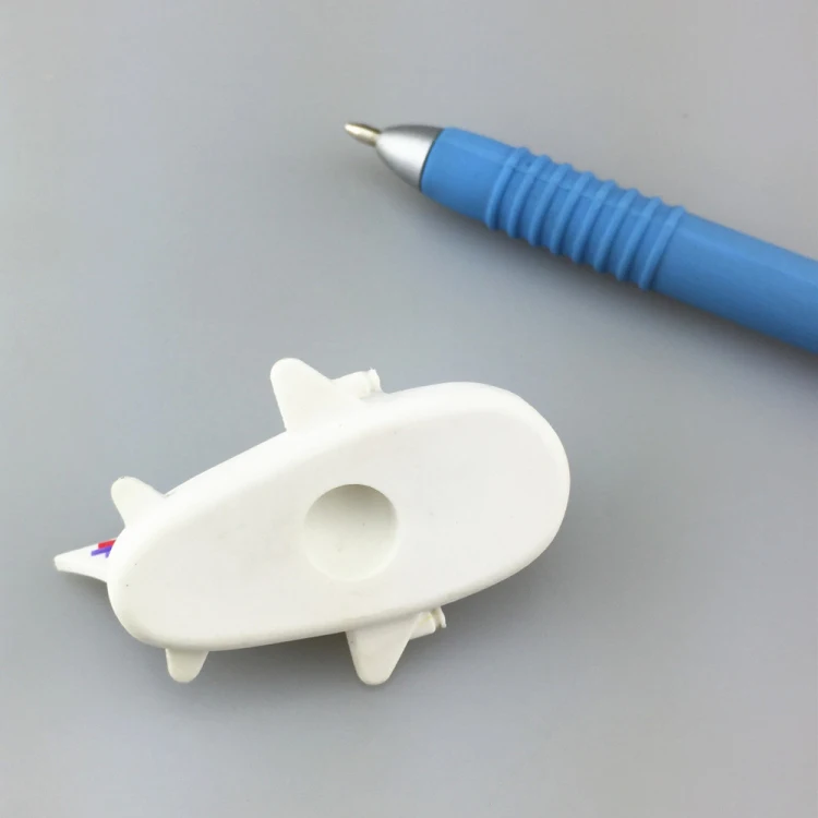 Promotional custom design PVC plastic 3D airplane ballpoint pen