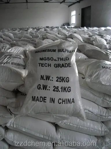 < > magnesium sulphate heptahydrate indusrtry grade / fertilizer