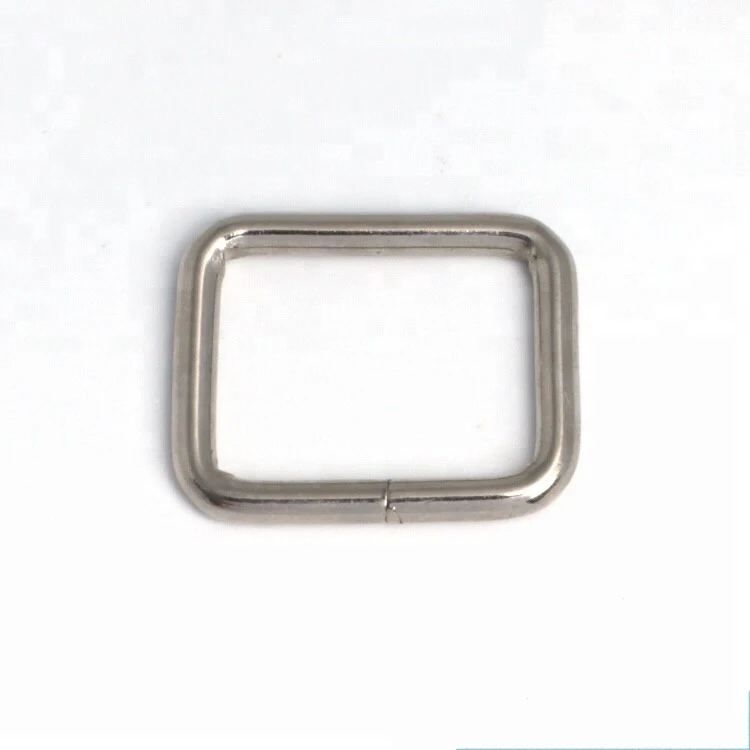 
custom metal nickel square ring belt buckle for bag and handbag wholesale 