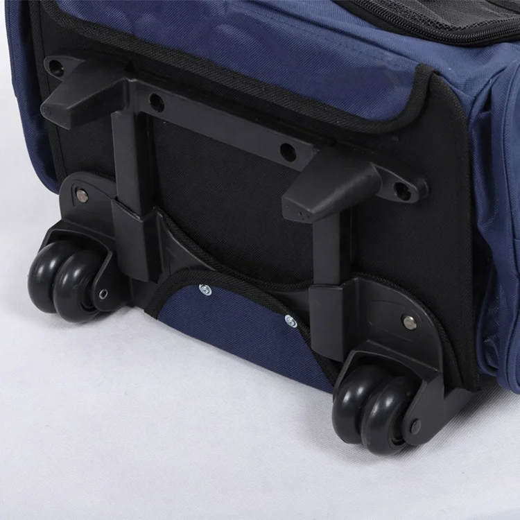Airline Approved Rolling Pet Trolly Luggage Bag For Travel Transport