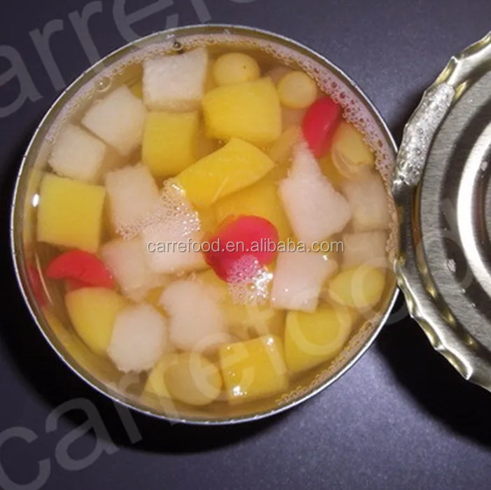 Fruit cocktail thailand / fruit cocktail in syrup / Cocktail fruits in cans