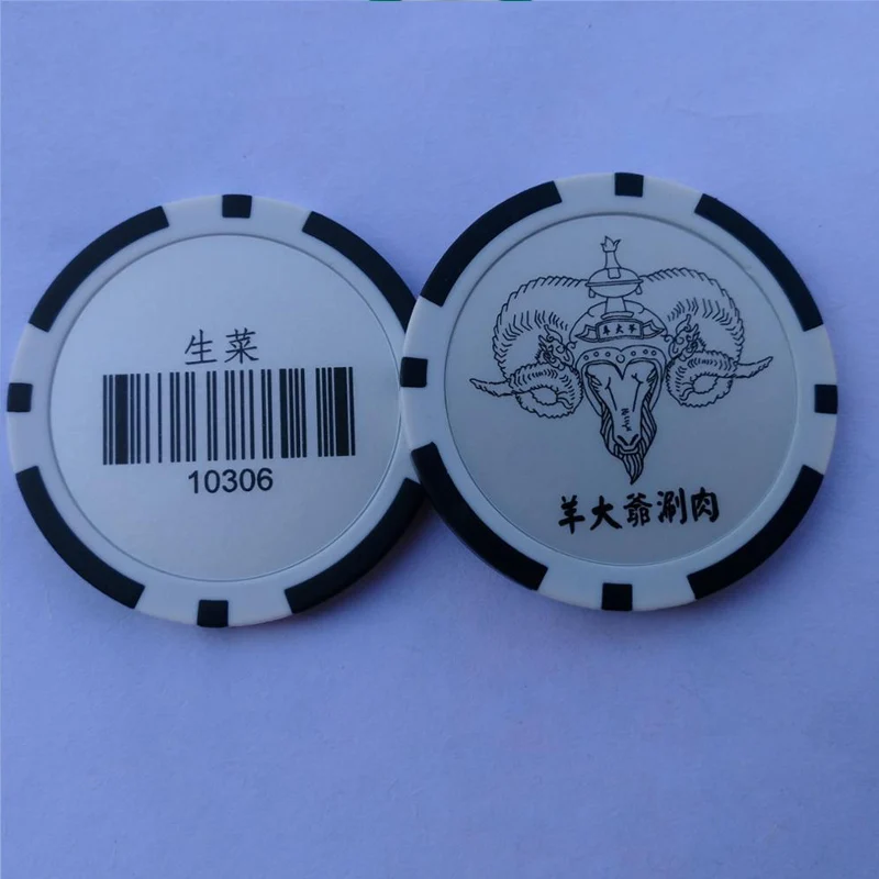 11.5G Two-tone REFERACTION sticker poker chips,Custom souvenir poker chips,Custom poker chips