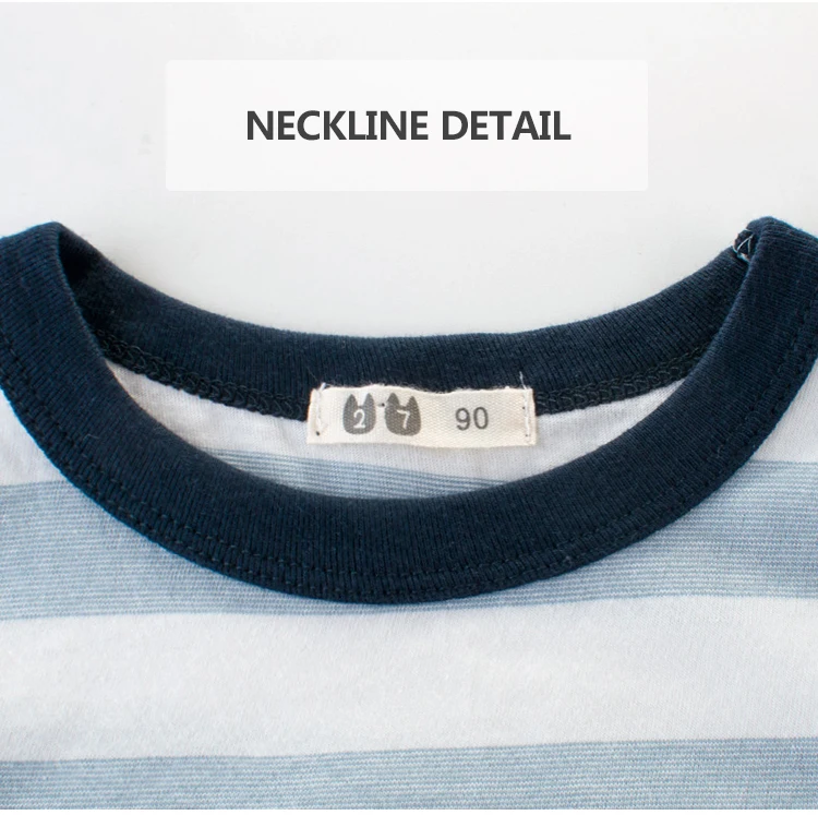  Лето 2021 лидер продаж футболки в полоску для маленьких мальчиков с круглым вырезом малышей