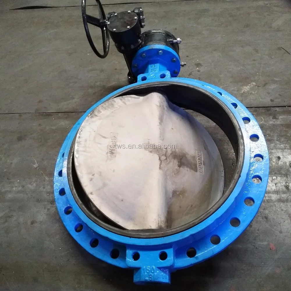 DN900 PN10/16 вафельный клапан-бабочка с одним фланцем диском CF3M