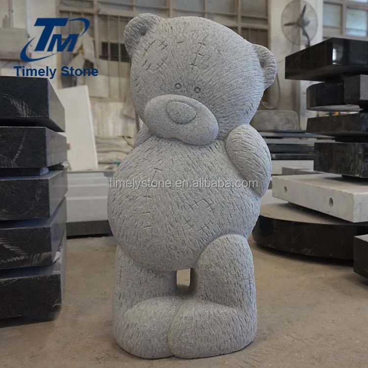 
Simple Quality Granite Teddy Bear Star Child Headstone 