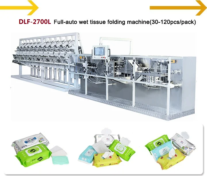 DLF Baby Wet Tissue Production Line - 2700L + DLP - 340B + DLM - 20 Full - Auto about 24KW 380V 50HZ DACHANG CN;FUJ 1year CE