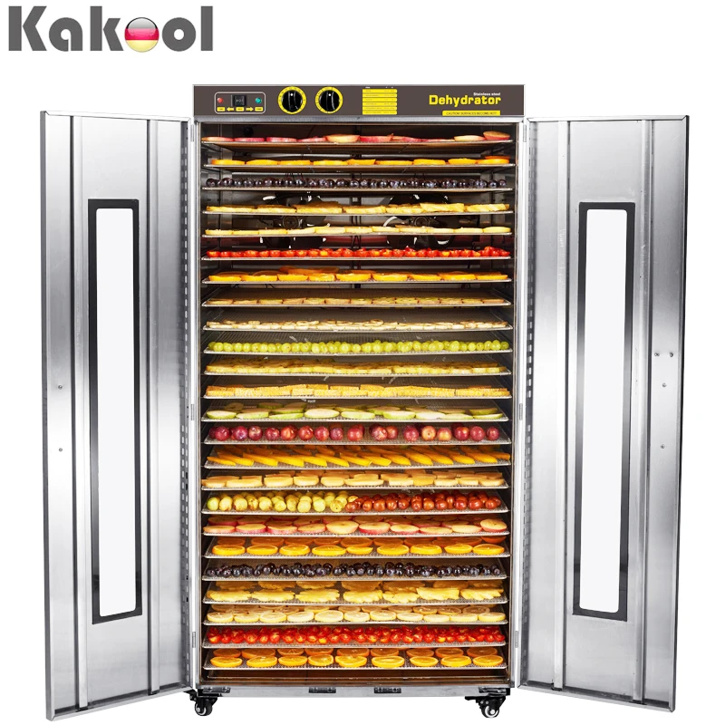 Factory Supply New Stainless Steel 24 Trays large capacity commercial Industrial Food Dehydrator Machine