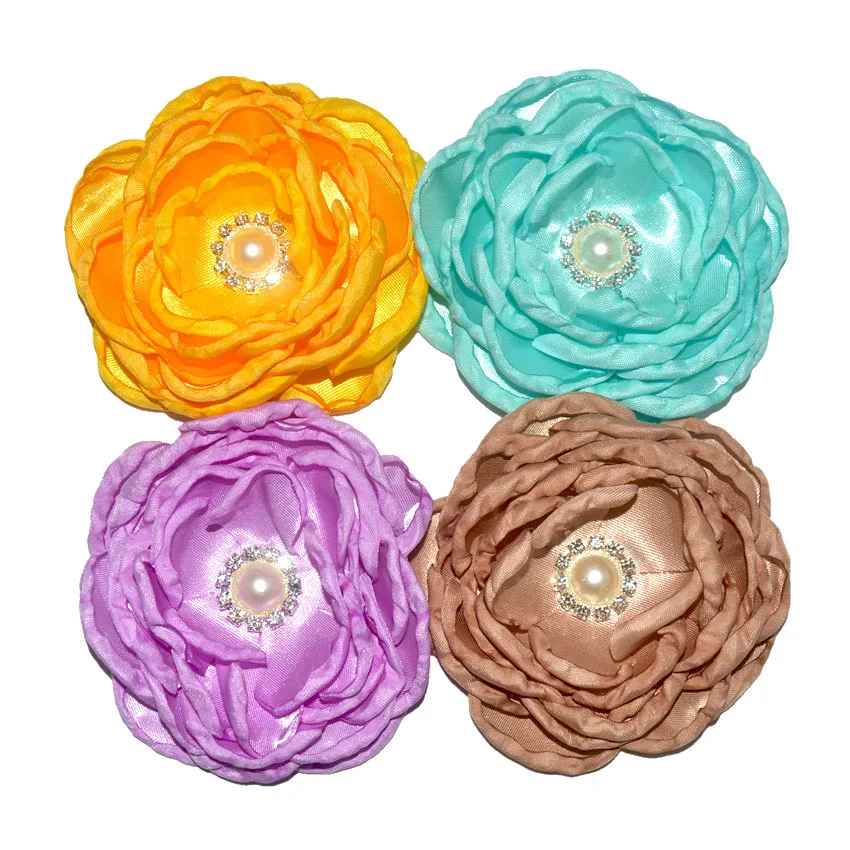 High-grade 7-layer hand-made chrysotile baked lace sticky drill foreign trade headwear accessories 22-color spot