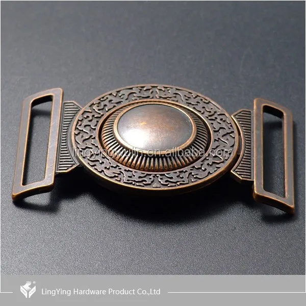 Latest Design LINGYING kinds of color Central Circular Hole Clamp Belt Buckle