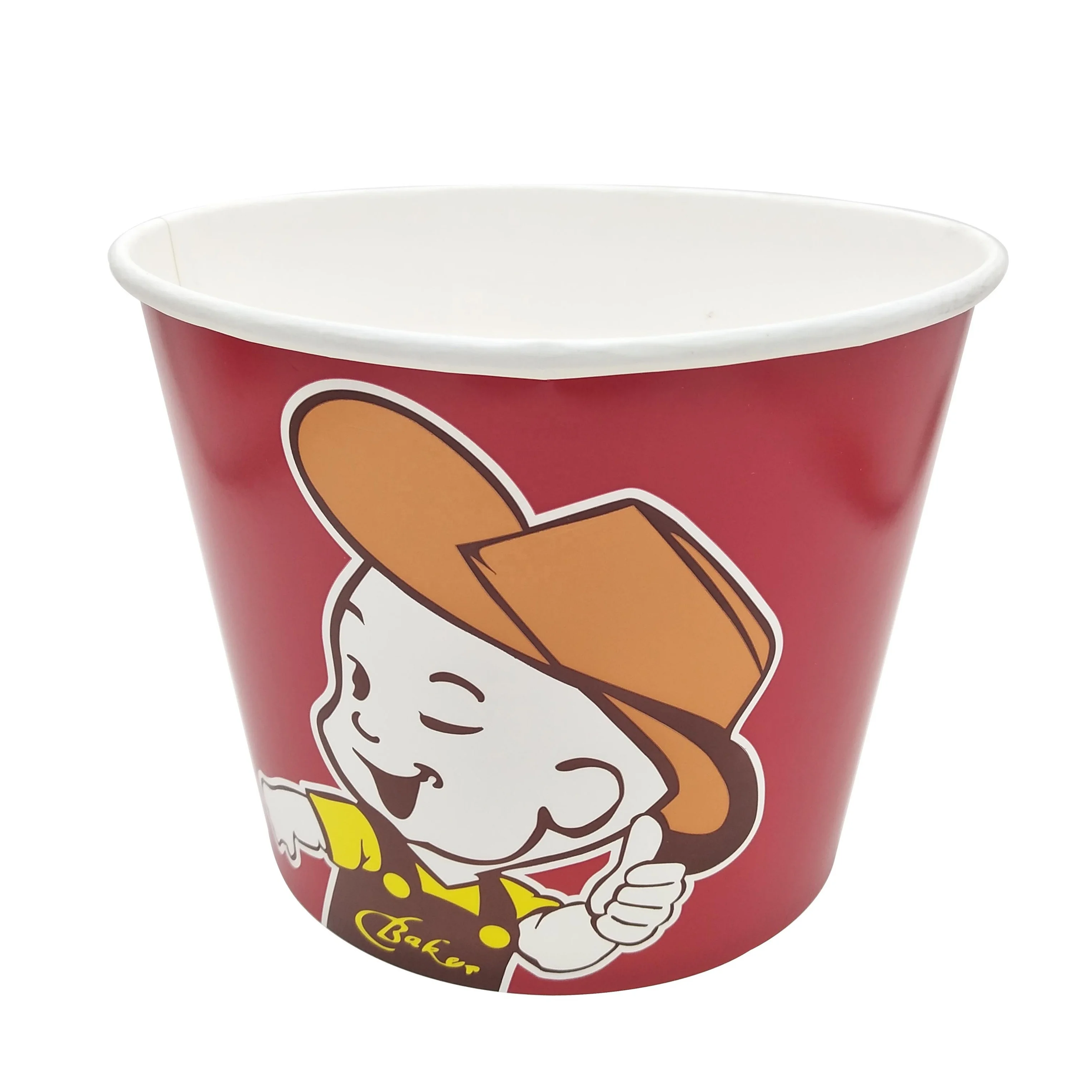 custom printed disposable paper chicken bucket