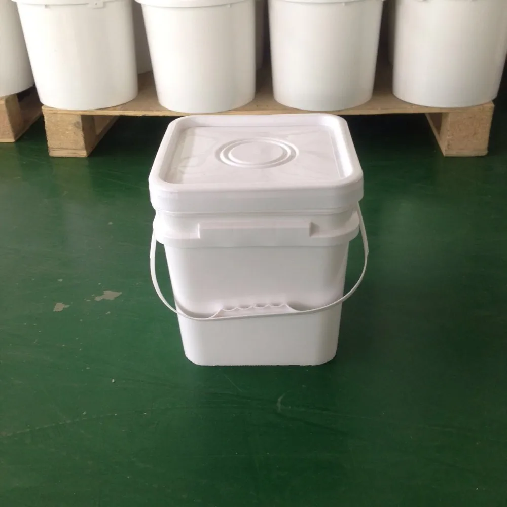 New plastic bucket,flexible Eco-friendly high quality,with lid and handle rectangular/square plastic pail with lid and handle re