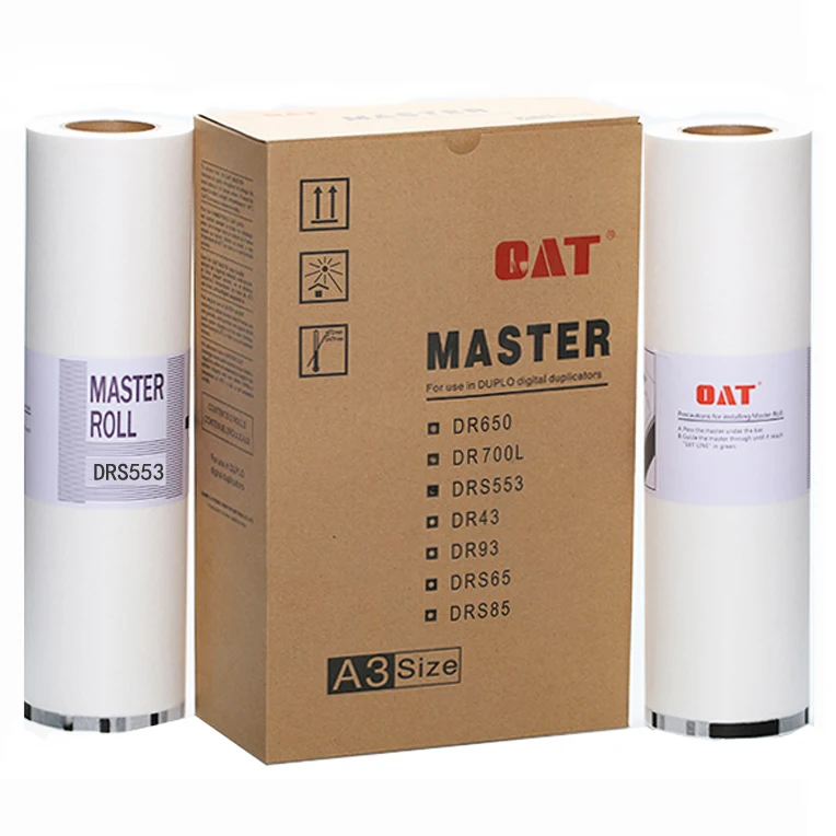 For use in Duplo DP-S550/DP-J450 DRS55 A3 stencil master