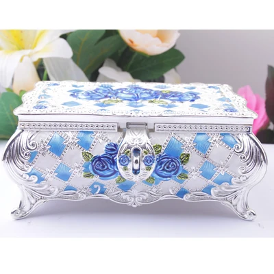 
Factory wholesale custom metal gift boxes trinket jewelry box 