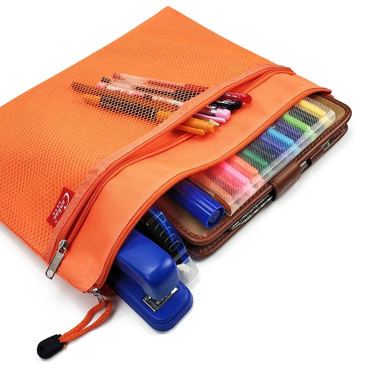 
Wholesale A4 oxford with mesh custom file school document bag 