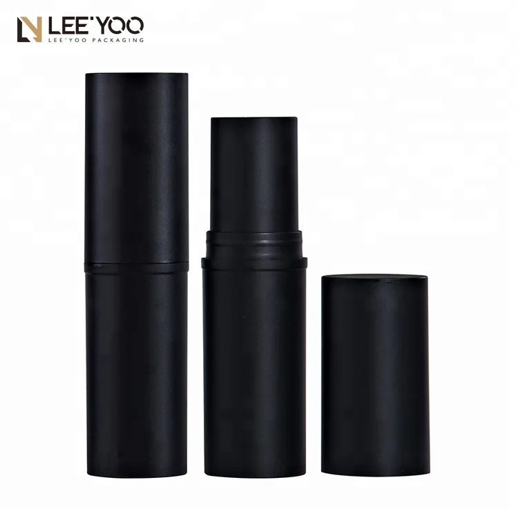 Luxury empty stick foundation container big lipstick tube lip balm case plastic concealer packaging cosmetics