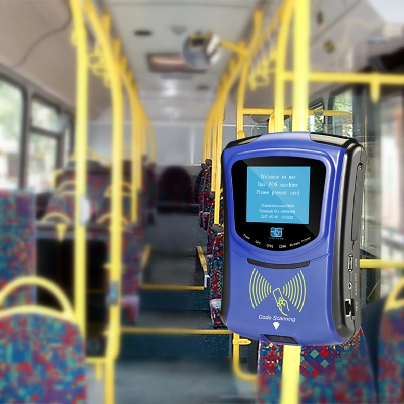 Validateur Bus Felica Reader Qr Code Scanner Ticket Validator Offline Pos Machine With Metal Pos Display