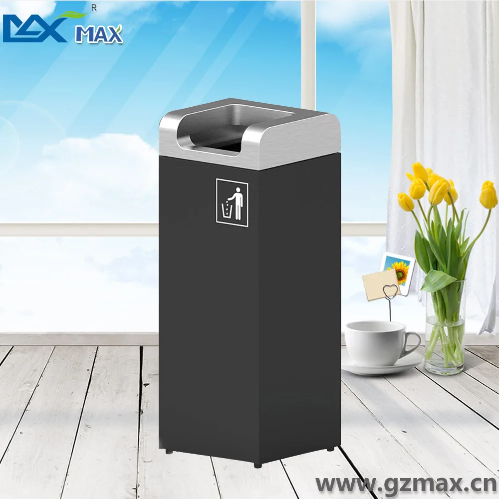 4 Gallon/8 Gallon Metal Garbage Container Indoor Recycle Designer Waste Bins