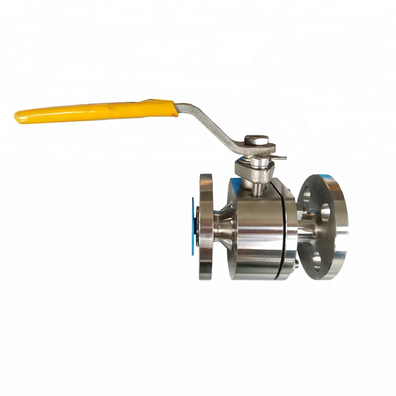 
DN15 1/2 Inch 150LB Stainless Steel 316 Body PTFE Seat 2PC Body Flange Mini Ball Valve Lever Operated Floating Ball Valve 