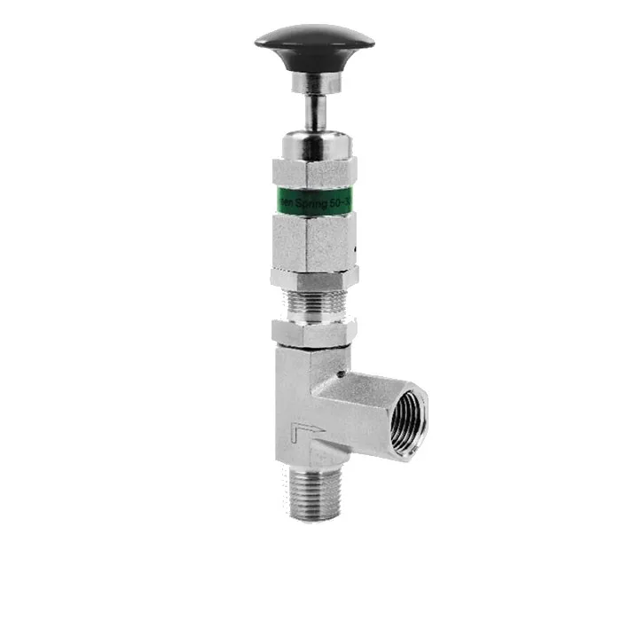Stainless steel pressure relief valve for compressed natural gas