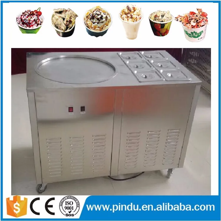 Thailand rolls double pan fried ice cream machine and  low price