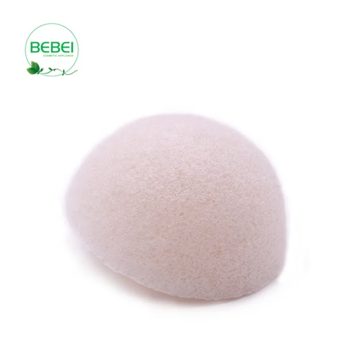 Private label cosmetics dropshipping half-ball shape freeze-drying konjac sponge
