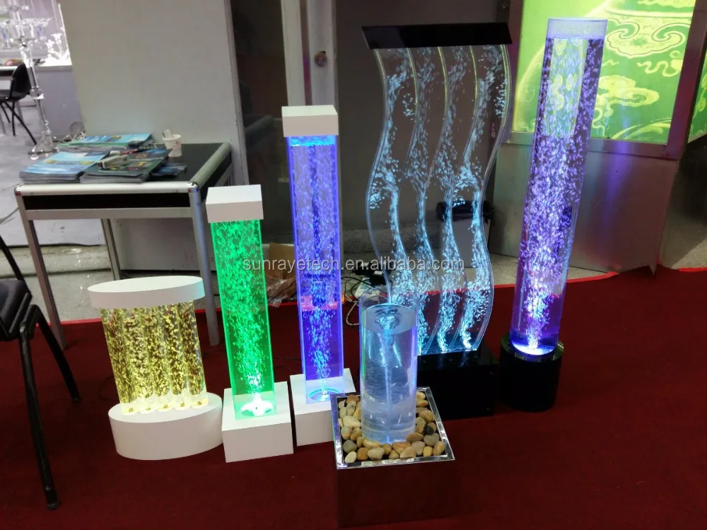 NEW tabletop mini LED Vortex Bubble fountain with 304stainless steel base
