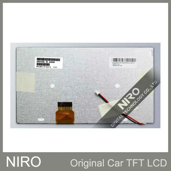 новый оригинальный автомобильной навигации/dvd-дисков жк-дисплей экрана с помощью auo a061fw01 v0