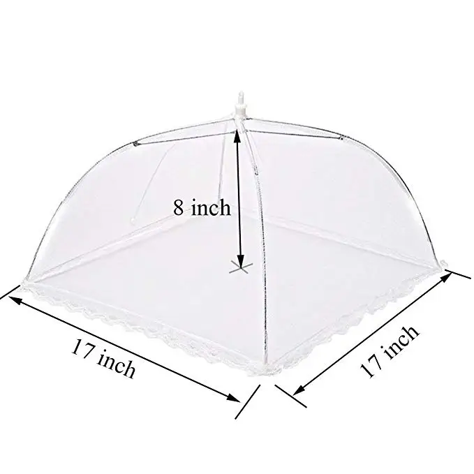 
Reusable and Collapsible Pop-up Mesh Screen Food Cover Tent Umbrella with Outdoor &Indoor Use Picnic Food Covers 