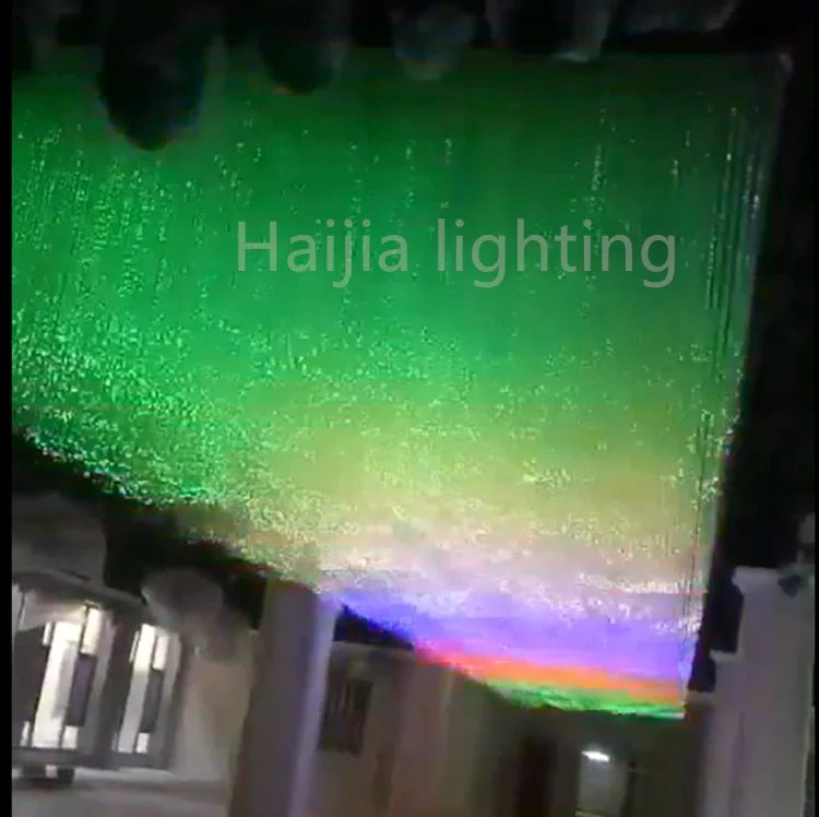 DMX512 running colourful bar and night club disco lighting decoration cloud fiber optic chandelier