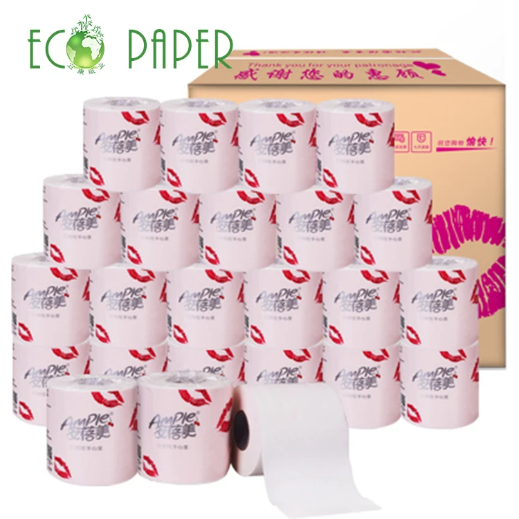 
Wholesale Core Standard Roll 3 ply Toilet Paper Roll China Tissue Paper 