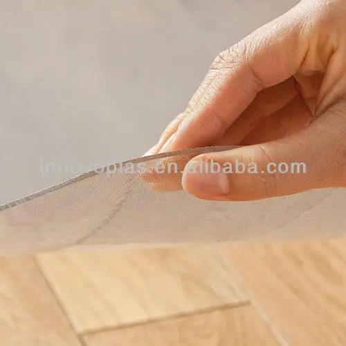 Clear Office Plastic Polycarbonate Chair Floor Mat For Carpeted Floors