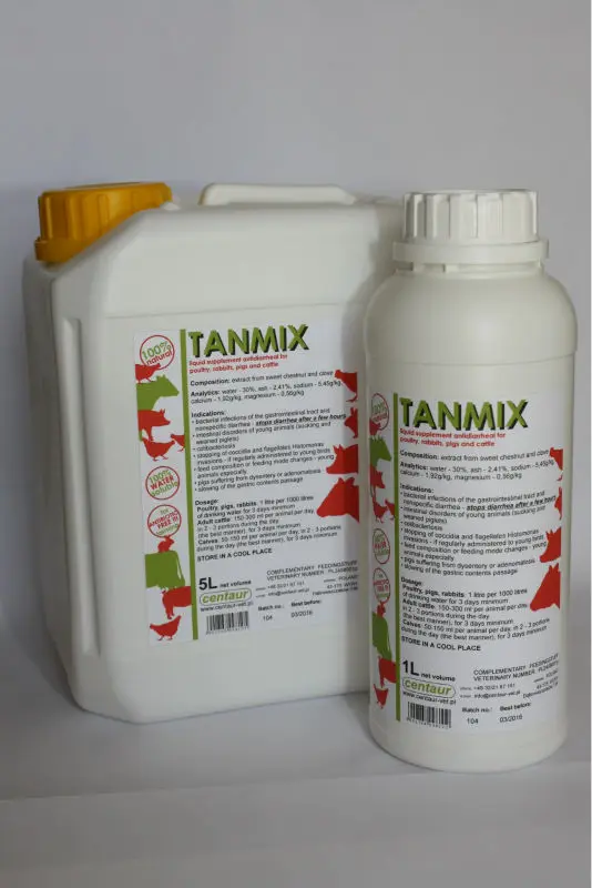 
TANMIX Жидкий противодиарейный препарат для кур, свиней, КРС и кроликов. 