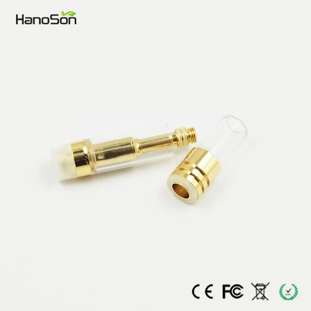 
Best selling products Gold wick HNS glass tank clearomizer vape pen e cigarette cbd atomizer electronic cigarette 