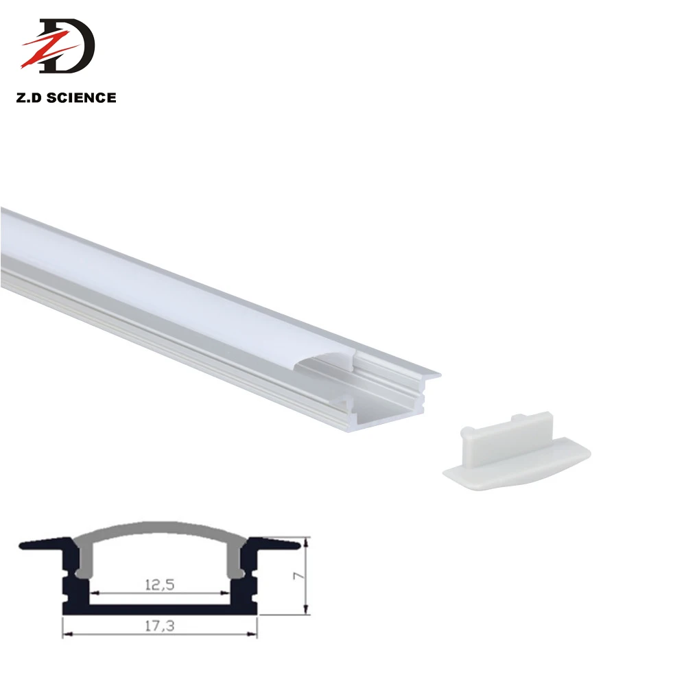 
Recessed Cabinet Light Channel Aluminum Profile For LED Light Bar Aluminium Casing Slim Linear Light Anodized Silver 