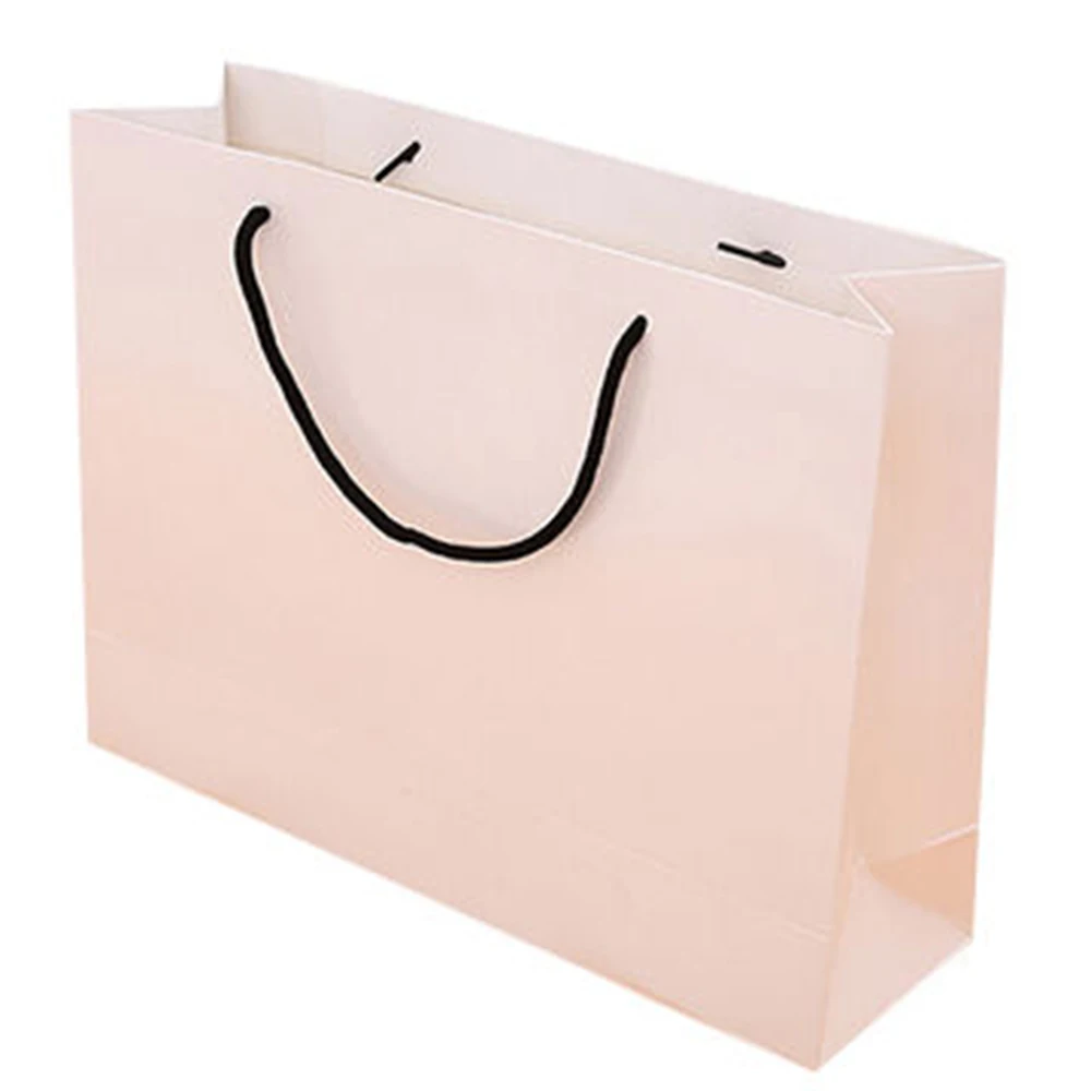 
Custom printed logo luxury gift kraft paper carry bags 