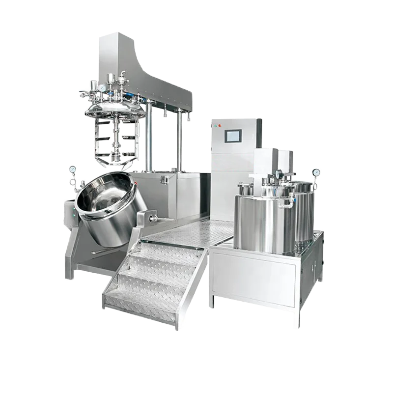 hair conditioner skin care cream Vacuum Emulsifying Mixer Machine with bottom Homogenizer