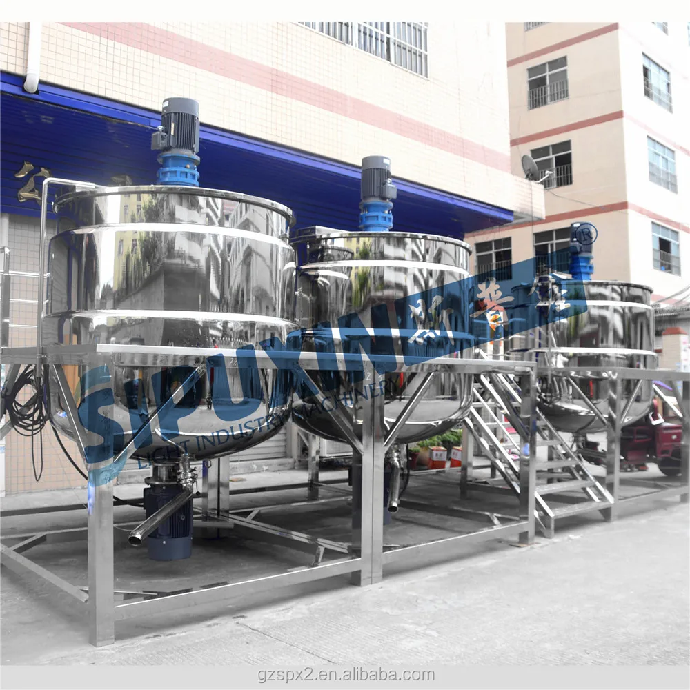 Sipuxin cosmetic cream machine shampoo mixer tank Liquid detergent lotion mixer (combined tank)