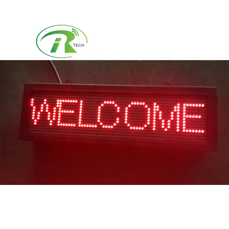 IRTECH wholesale wired or wireless LED queue system counter display, ticket number display, led display qms