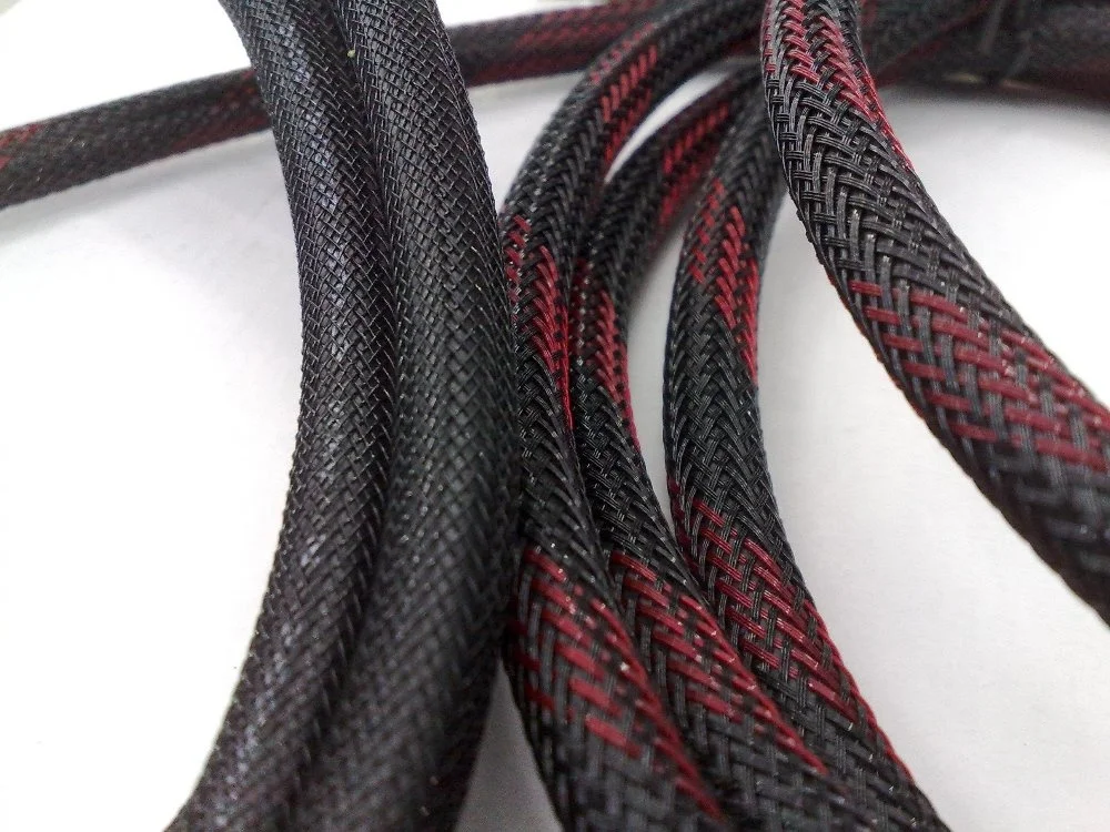 0.22mm Polyester Yarn Anti-fire Black Polyester Monofilament Yarn Expandable Knitted Sleeve Pet Monofilament Yarn