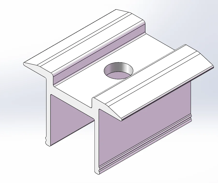 SOEASY aluminium adjustable panel mounting solar structure mid end clamp